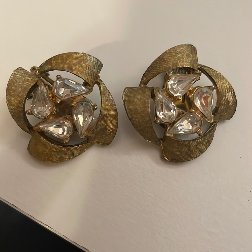 Vintage clip on earrings